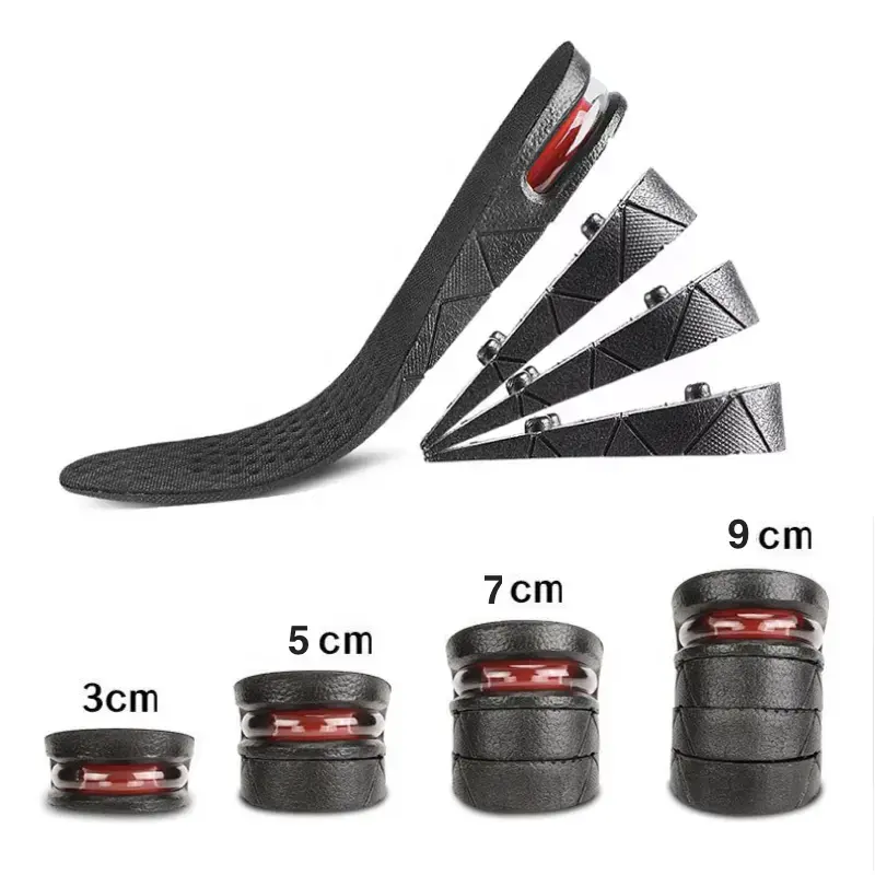 Invisible Height Increasing Insoles – Multi-Layer Adjustable PVC Inserts for Men & Women | Boost Confidence + Comfort Discreetly height boosters