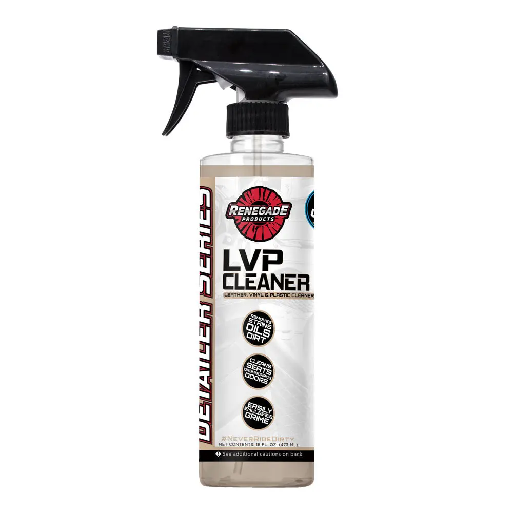 Renegade Products | LVP Leather, Vinyl, & Plastic Cleaner – Interior Surface Degreaser for Auto Detailing Renegade Products | LVP Leather, Vinyl, & Plastic Cleaner – Interior Surface Degreaser for Auto Detailing