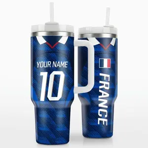 Personalized France WC 2026 Home Tumbler Custom Soccer Cup