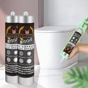 300ml Waterproof Caulk & Seal, Mildew-proof Silicone Sealant, Anti Shrinking White Grout Silicone Caulk for Kitchen Toilet Shower Room Doors