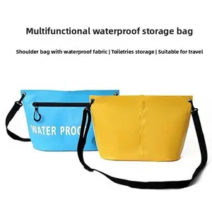New men's and women's leisure carry-on bag outdoor travel waterproof bag zipper storage shoulder waterproof swimming bag wash