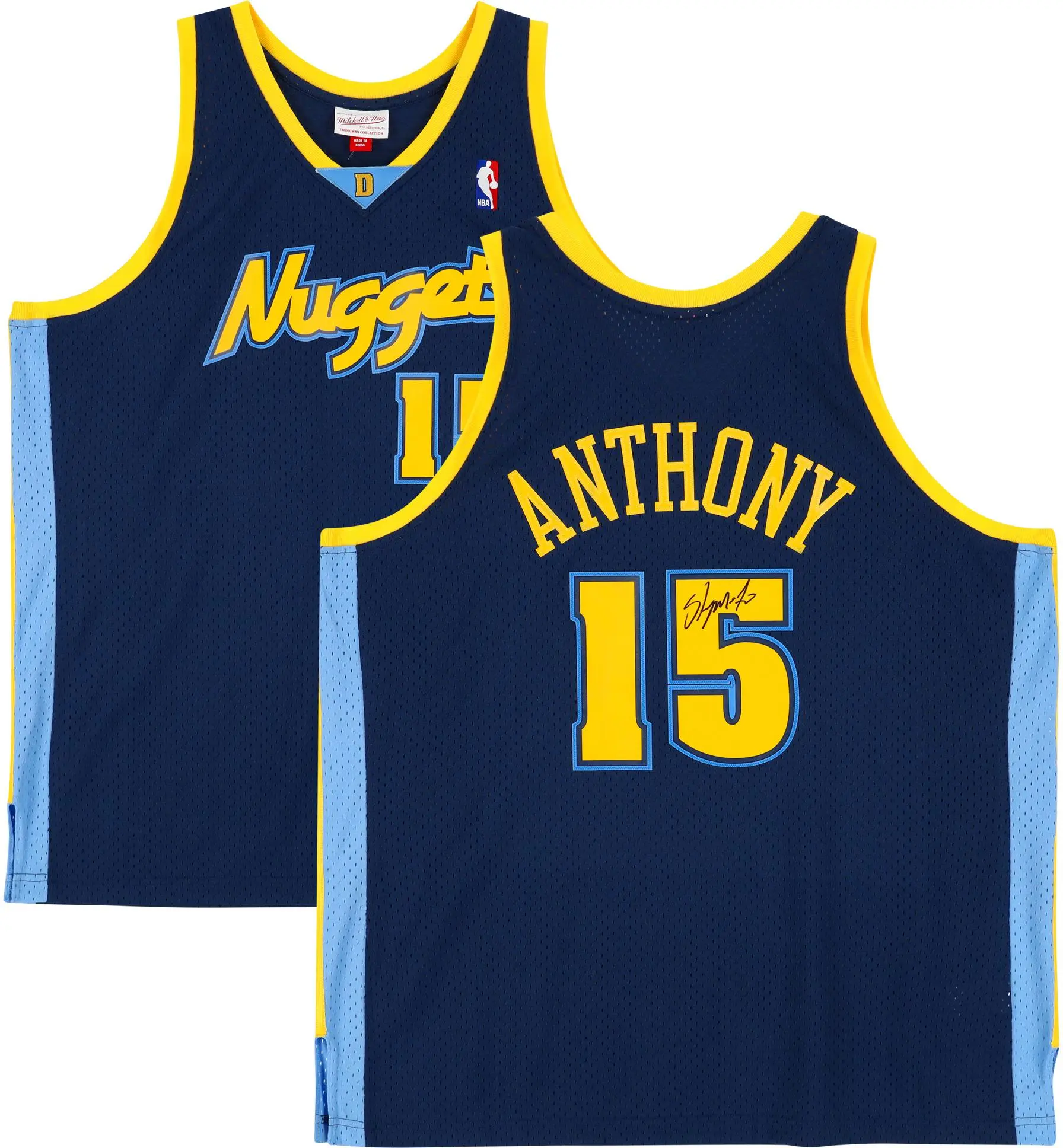 Carmelo Anthony Denver Nuggets Autographed Navy Blue Mitchell & Ness 2006-2007 Swingman Jersey - Fanatics Authentic Certified - NBA Memorabilia