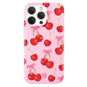 Velvet Caviar Sweet Cherry iPhone Case - Cute Phone Cases for iPhone with Stylish Cherry Design and Shockproof Protection