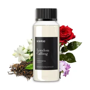 Scentia London Calling Luxury Scented Oil for Diffusers - Floral & Lemon Fragrance with White Tea, Soku Lime, Peony, Cedar Wood, Rose, Amber, Musk Notes