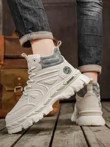 Men's Fashion Hiking Shoes | High-Top Thick-Sole Boots, Non-Slip & Breathable & Durable, Stylish Hardcore Item for Outdoor & Daily Wear, Autumn/Winter New Style, Break the Limits of Hiking & Fashion, Trekking Shoes