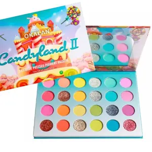 Okalan Candyland Eyeshadow palette Matte Mettalic Satin Glitter