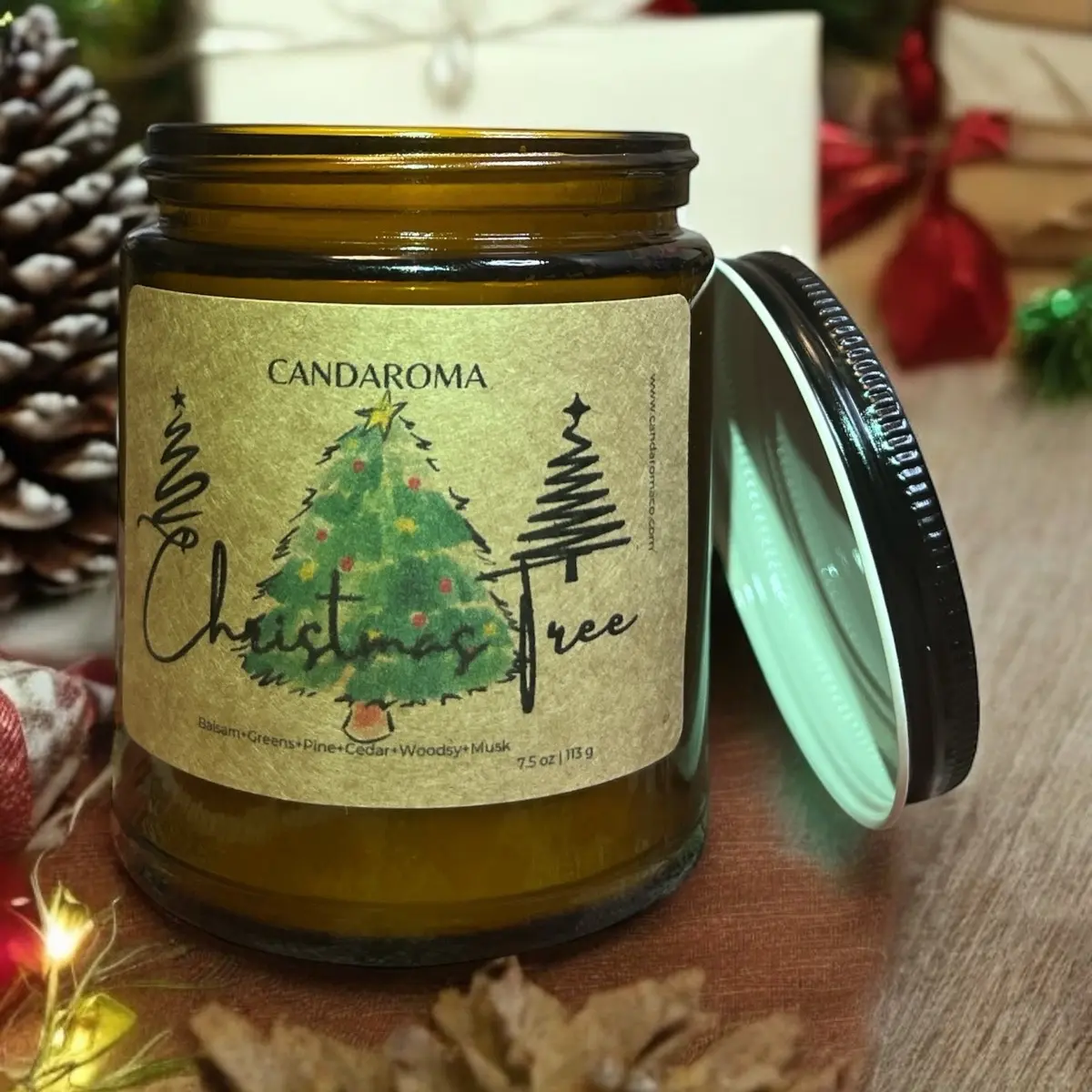 Candaroma 'Christmas Tree' Candle - Festive Decor and Ornaments
