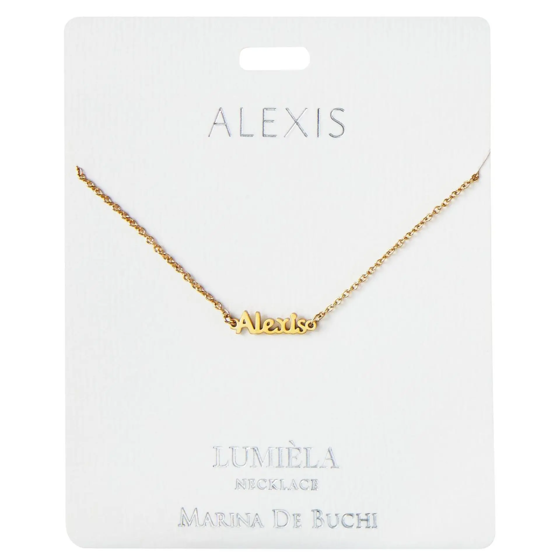 "A" Names Script Name Necklace, 20"