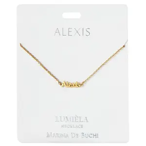 "A" Names Script Name Necklace, 20"
