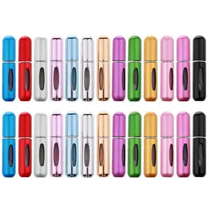 10pcs/lot 5ml Mini Refillable Perfume Bottle with Spray Scent Pump Empty Cosmetic Container Atomizer Bottle For Travel Tool