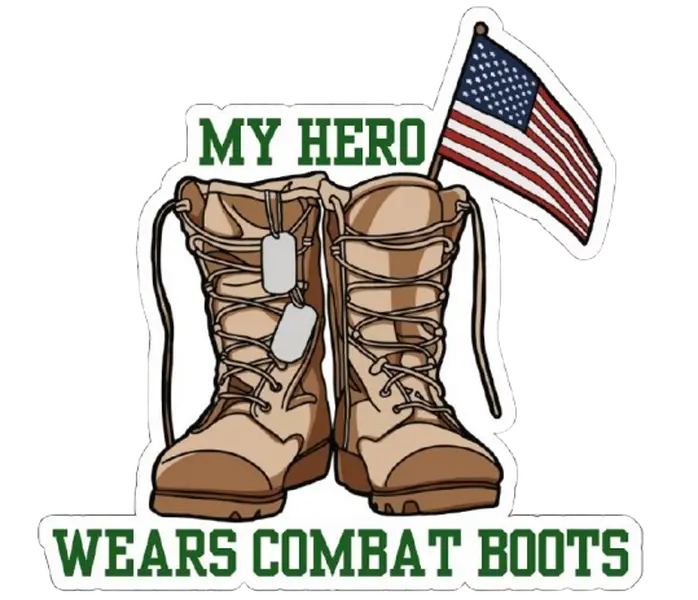 My hero wears combat boots