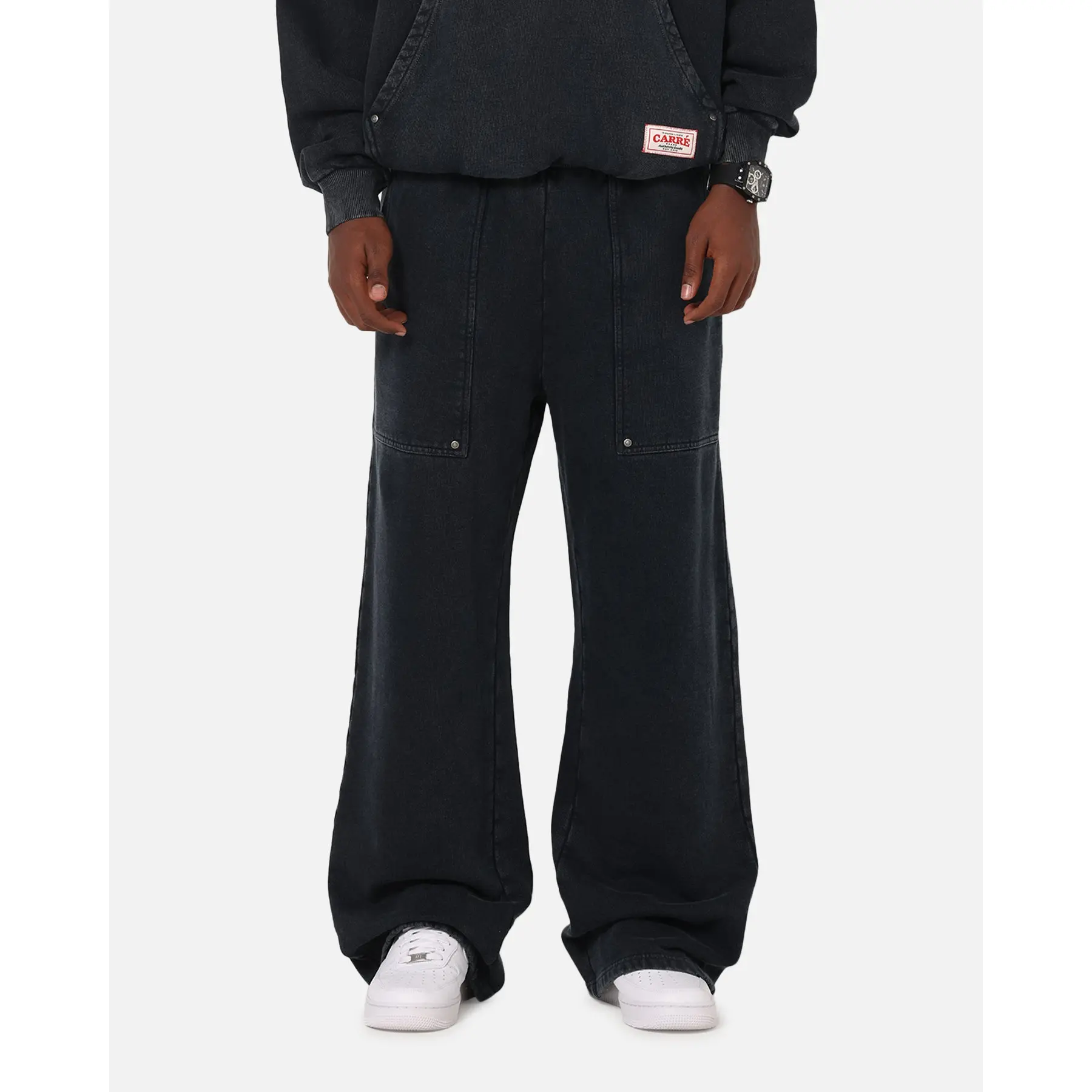 Carre Rivet Trackpants Charcoal