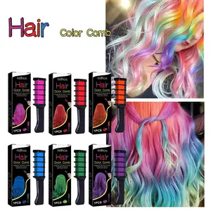 EELHOE Temporary Hair Comb Gentle on Hair and Scalp Easy Hair Color Change Massage Scalp Hair Comb Pink Haircare