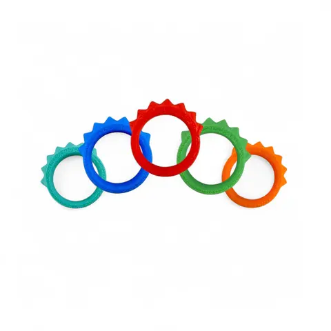 Little Ouchies Grippie Stim Ring - Textured Wearable Sensory Fidget Tool for Discreet Daily Use Grounding & Stimulation, Sizes 5-14, Vibrant Colors