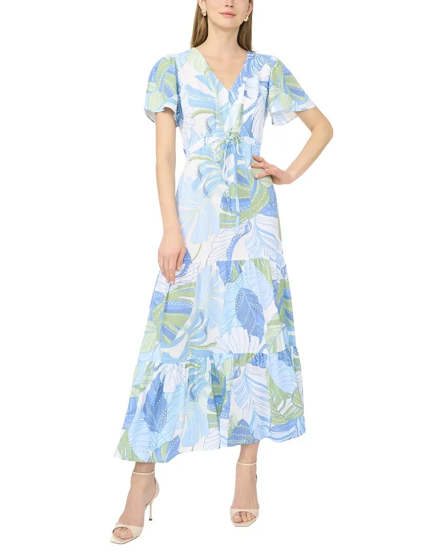 Vince Camuto Cap Sleeve Tiered Maxi Dress