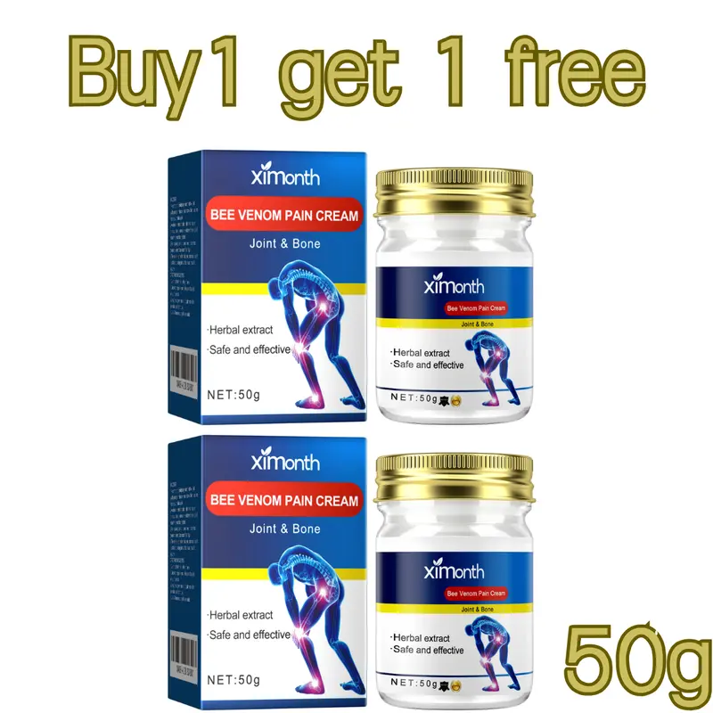 Herbal Joint & Muscle Soothing Body Moisturizer Cream - 50g Therapeutic Treatment for Tension Relief, Soreness, Swelling, Healthy Blood Flow & Improved Joint Mobility