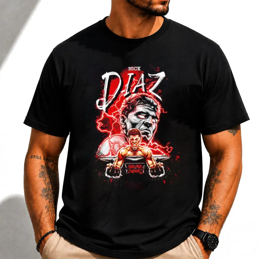 Nick Diaz T-Shirt 90s Pro Wrestling Tee for True Fans
