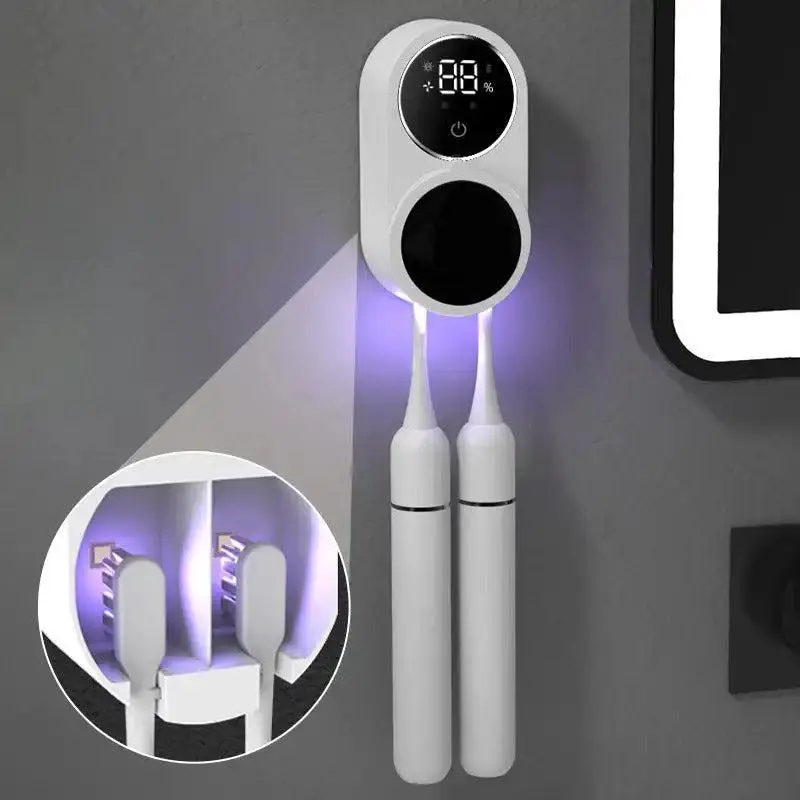 UV Toothbrush Holder-Sanitizer Easy to install Cover