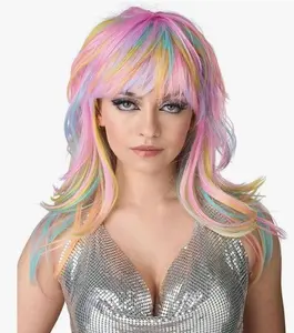 Unicorn Wig - Tempting Tresses - Pastel Rainbow - Costume Accessory - One Size