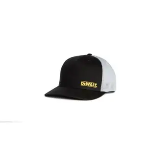 WIP  DeWalt Oakdale Trucker Hat, Black & Light Grey - One Size Fits Most