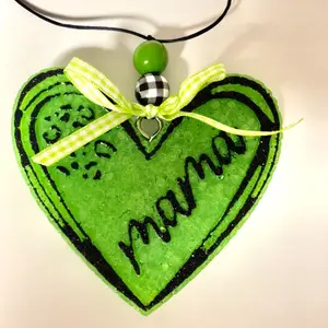 Freshie MaMa Heart Green (pick color & scent)