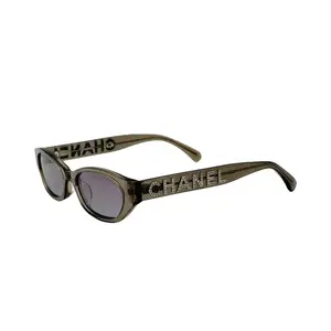 Pre-owned Chanel Rectangle Crystal Sunglasses
