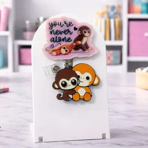 Punch Nursing Badge Reel with Detailed  Design and Secure Clip Mechanism