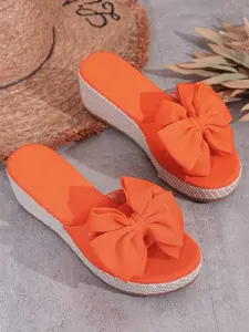 Summer New Women Butterfly Knot Straw Sandals, Comfortable Non-Slip, Versatile Heel Lift Slimming, Five Colors, Eight Sizes Available