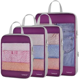 Mesh Compression Packing Cubes Lightweight Travel Bags Unisex Travel Organizer for Carry on Suitcases