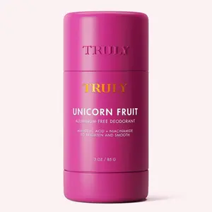Unicorn Fruit Brightening and Smoothing Deodorant -Aluminum-Free, Fights Odor-Causing Bacteria withPapayaEnzymes & Mango Butter - Helps Fade DarkUnderarmDiscoloration - Removes Impurities & Dead Skin -SweetCotton Candy Scent