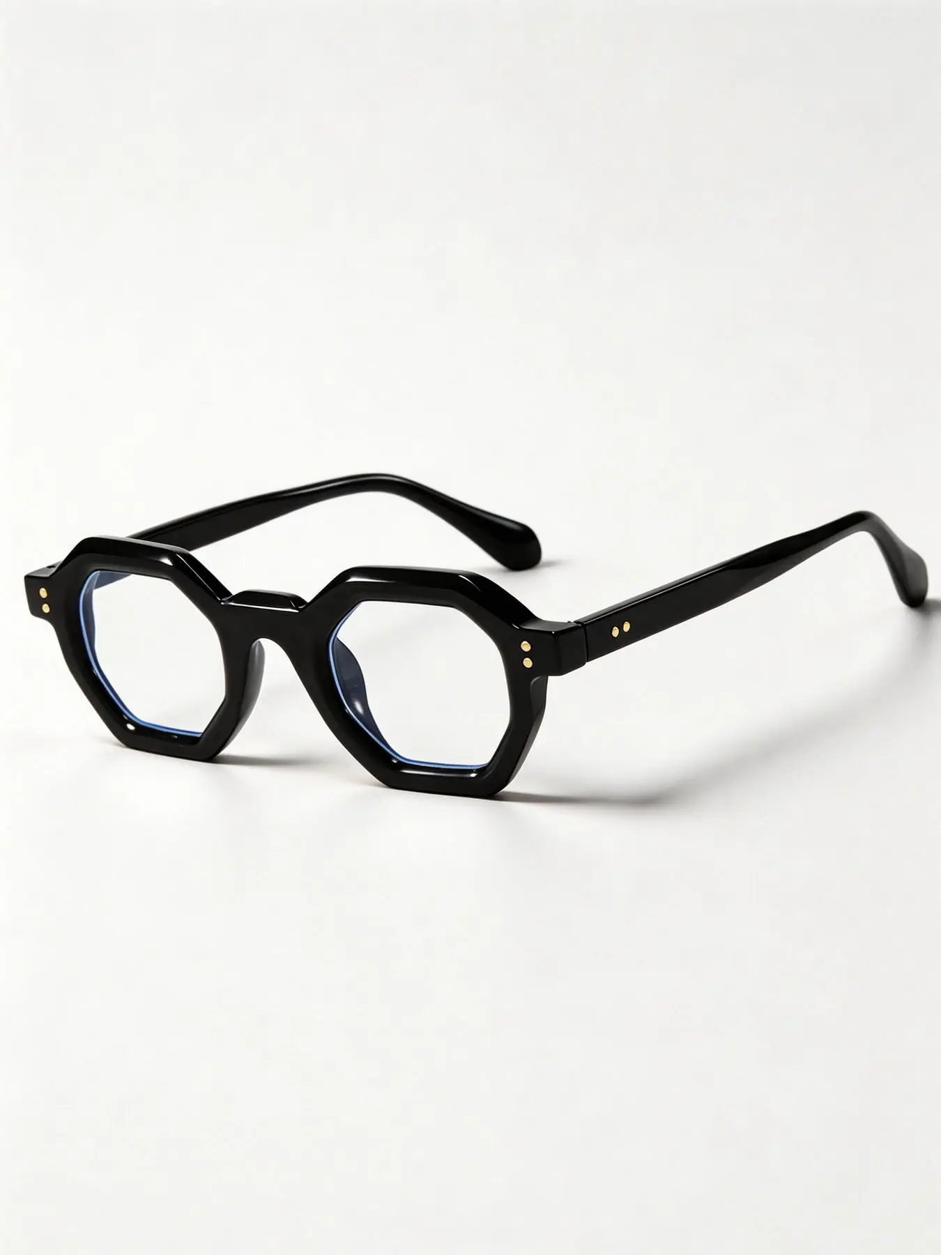 New Fashion Trendy Polygonal Small Frame Glasses, Casual Stylish Glasses, Trendy Vintage Eyeglasses, Retro Style High Definition Blue Light Blocking Lightweight Eyewear for Daily Wear