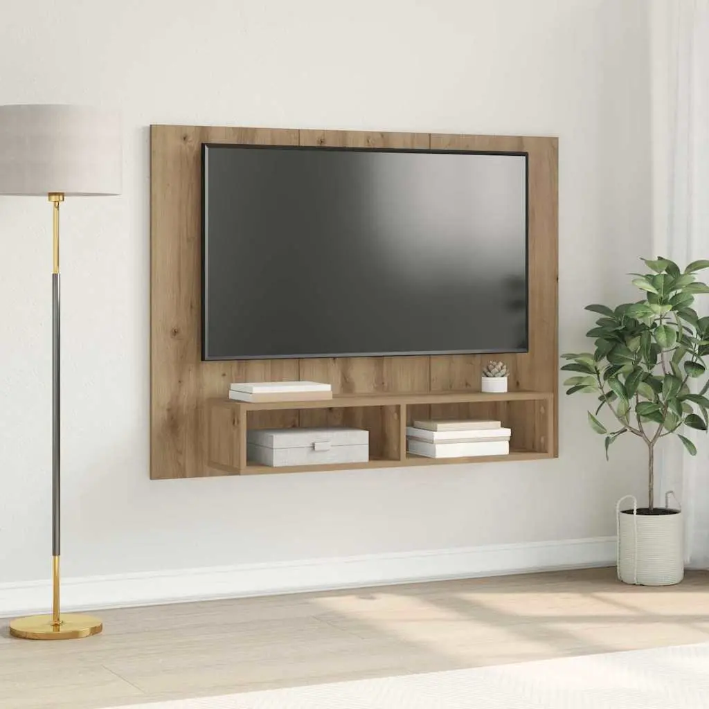 Wall TV Cabinet Artisan Oak 120 x 23.