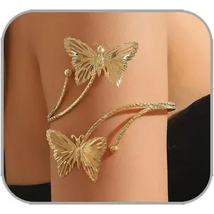 Minimalist Gold Arm Cuff Jewelry for Women Open Adjustable Upper Arm Cuffs Delicate Arm Bracelet Arms Cuff Jewelry