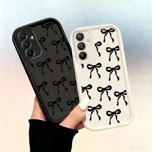for Samsung S25.Many Bow Phone Cases Suitable for Samsung Galaxy A05 A05S A06 A07 A12 A13 A14 A15 A16 5G A17 A21S A22 A23 A24 A25 A26 A32 A33 A34 A35 A36 A52 A53 A54 A55 A56 S21 Ultra S22 Plus S23+ S24 FE S25 Edge, Full-Coverage Black Phone Case