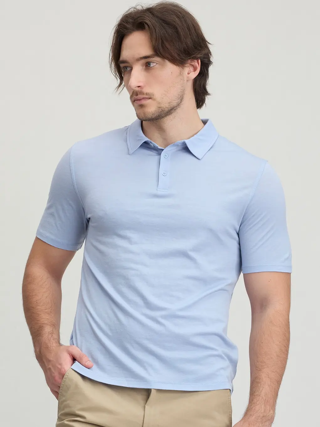 Men's 100% Merino Polo Shortsleeve