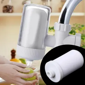 Water Purifier Ceramic Replacement Cartridge - Kitchen Faucet Mount Water Filter System Replacement Filter, Universal Fit Faucet Purifier Cartridge for Household Tap Water Filtration