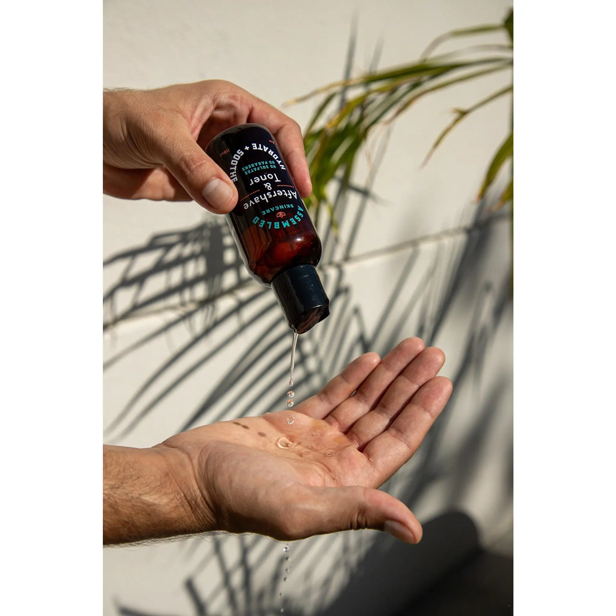 Assembled Skincare Aftershave & Toner. Alcohol-Free, w/Aloe. Reduce Razor bumps and burns. Clean, Fragrance-Free