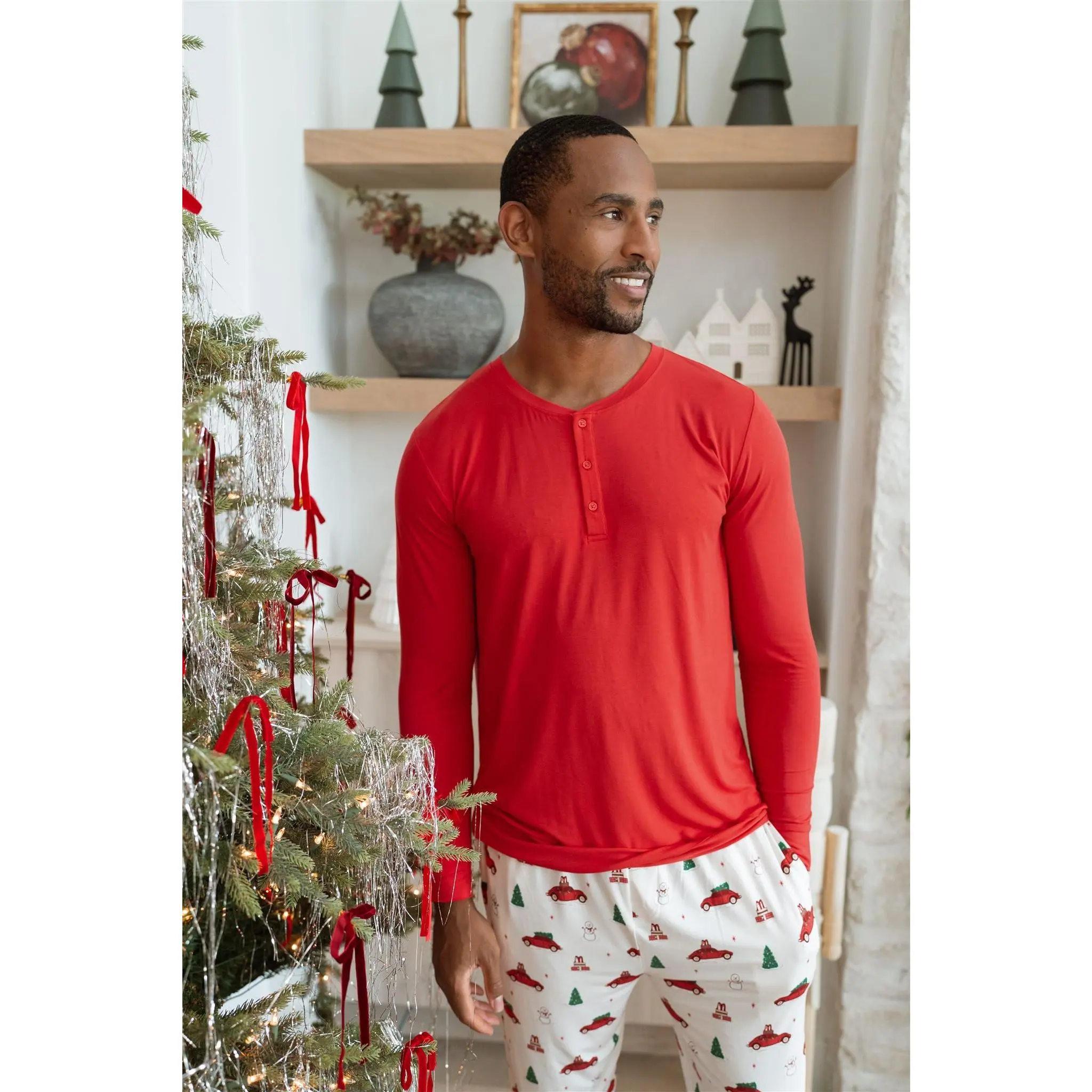 Red Holly Jolly Cruisers Men's Top