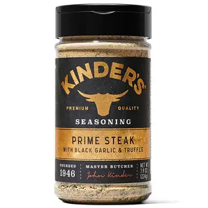 Kinder's Prime Steak with Black Garlic & Truffle Seasoning