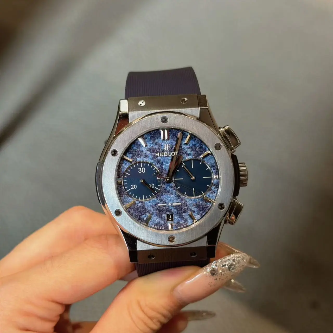 Pre-owned Hublot Automatic Titanium 45mm Luxury Watch