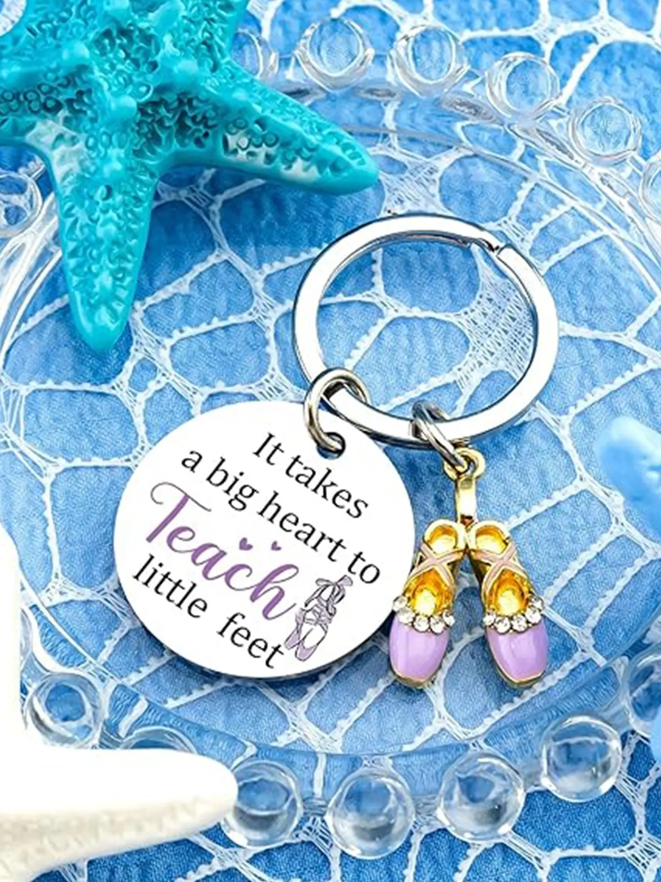 Thank You Dance Teacher Gift, Women's Dance Keychain, Student Teacher Gift, Her Christmas Present, Dancer Accessories, Cute Keychains