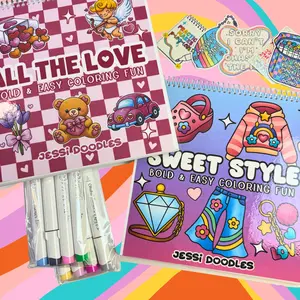 2 FULL SIZE Build Your Own Coloring Book Bundle