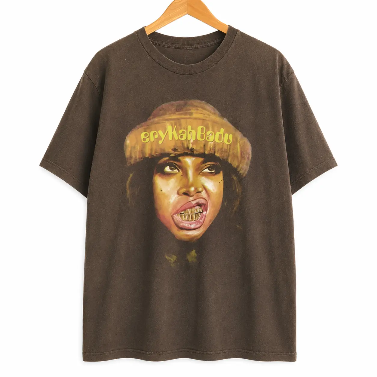 Erykah 90s Music Rock, Gifts for Fans, Graphic Tour Shirt, Erykah Badu Concert Shirt Classic Cotton Unisex T-shirt
