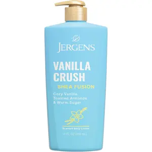 Jergens Shea Fusion Vanilla Crush Body Lotion for Dry Skin, Moisturizing Body Lotion with Shea Butter and Vitamin E, 14 fl oz