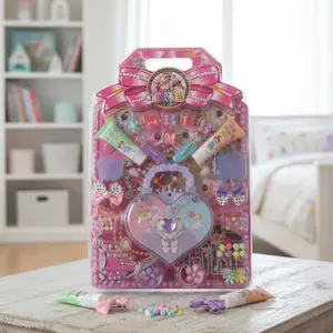 DIY Kawaii Charm Kit: Create Your Own Adorable Accessories with Heart Charm and Beads