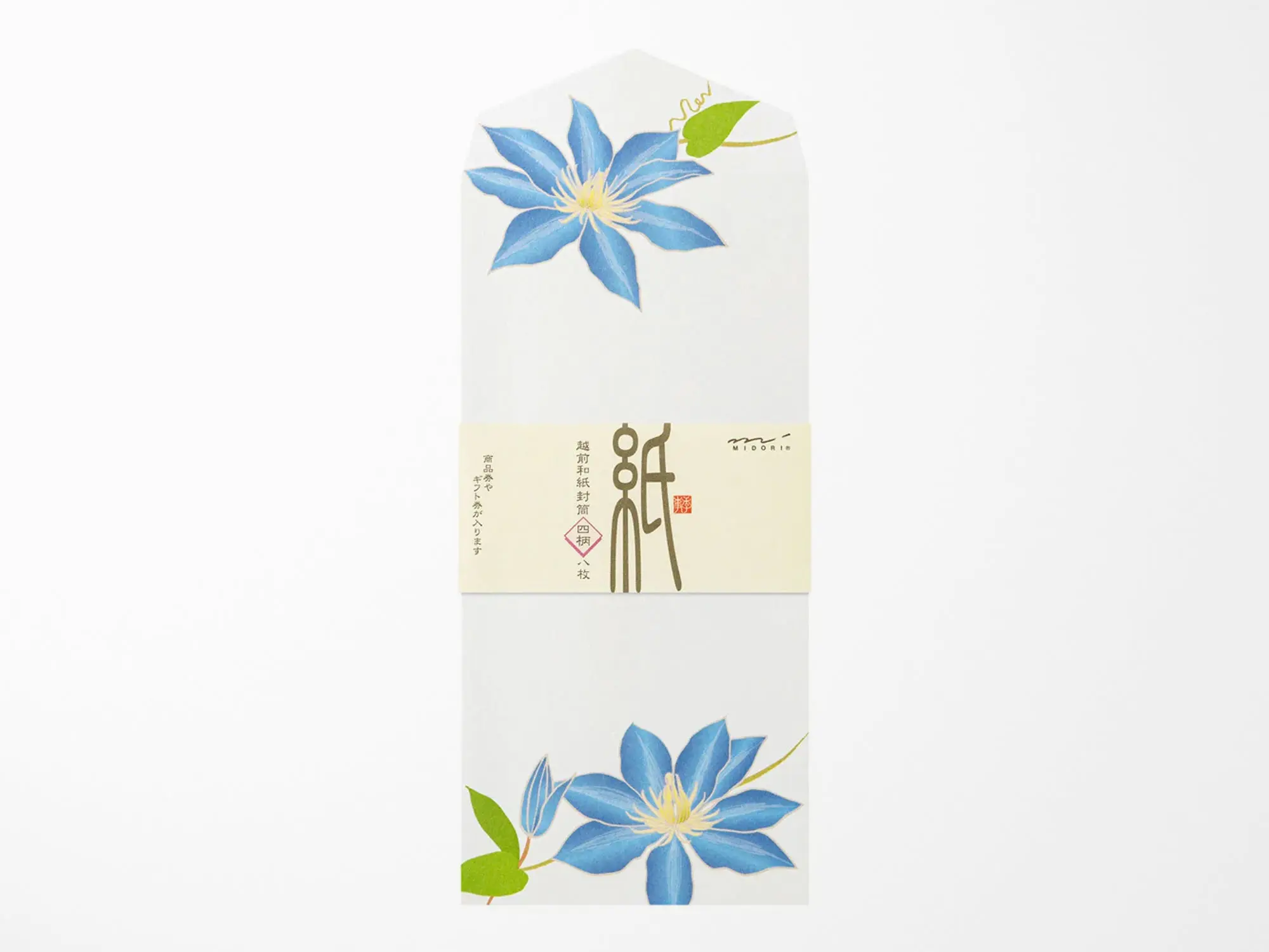 Midori Seasonal Envelopes - 950 Four Designs Summer Flowers