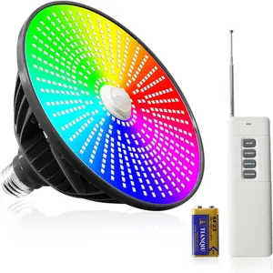 Multicolor LED Pool Light with Remote Control 120V 70W RGB Underwater Light for Inground Pool E26 Bulb Fit Hayward (70W,RGB)