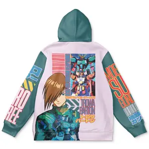 Heavyarms x Trowa Barton Gundam Wing Endless Waltz Streetwear Hoodie - Ape Hoodies Japanese Anime Style Zip Up Hooded Sweatshirts Men Women Fashion Y2k Oversized Pullovers