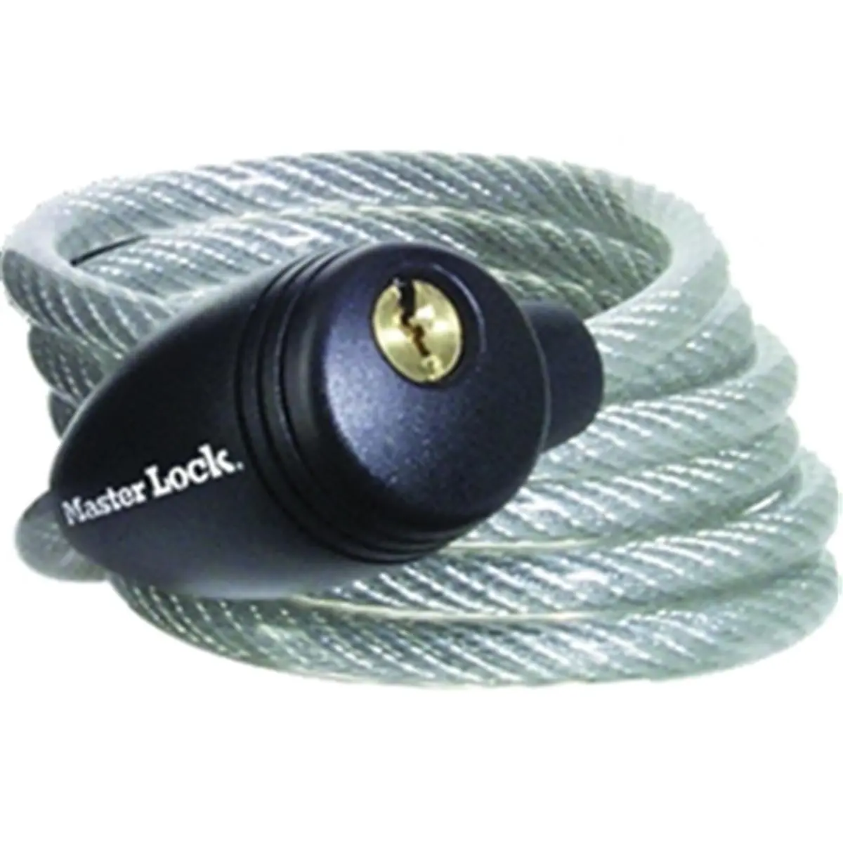 Master Lock 8109D Automotive & Motorcycle Cable Lock - 5/16 in. Diameter, 5ft Length Strong Steel Cable, Pin Tumbler Keyed Locking Mechanism, Protective Vinyl Coating, Strong Cut & Pick Resistant Security, Strong Cut Resistance