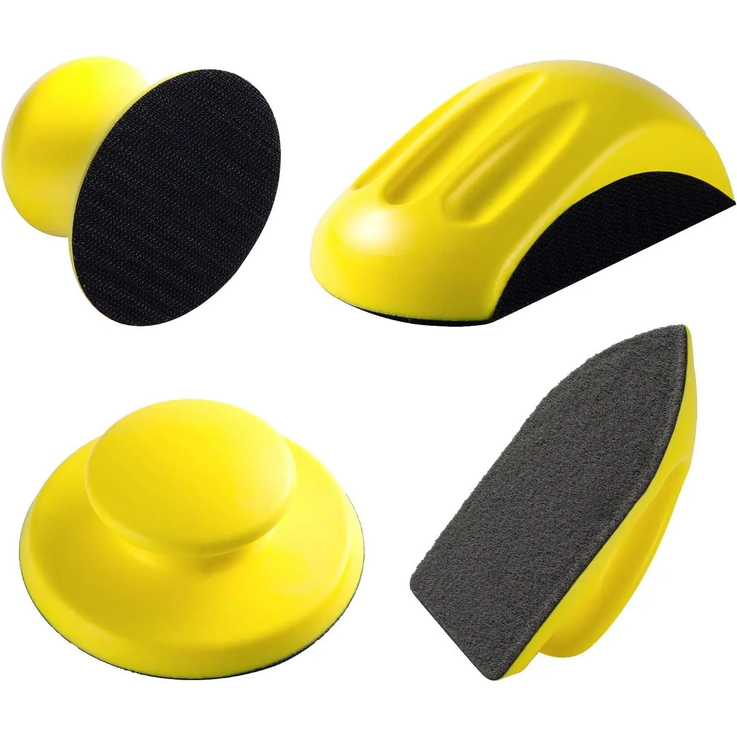4PCS Hook and Loop Sanding Block Included 1 Cleaning Brush 5 Inch Round and Mouse Sanding Block Meant for Wood Furniture Restoration Home Arts and Crafts for woodworking,arts and crafts